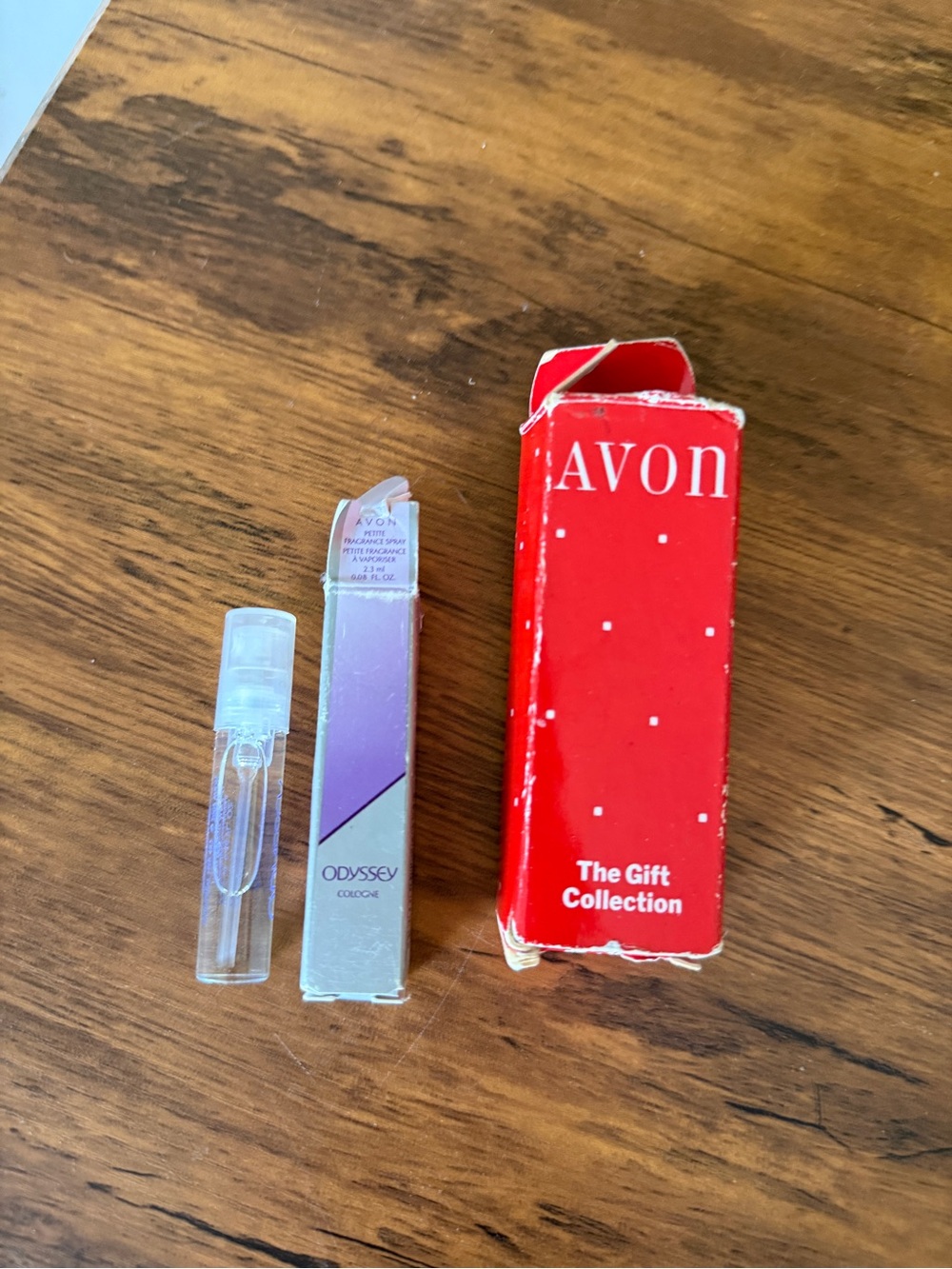 Avon O  Spray with Red Avon Gift Box (empty) vintage